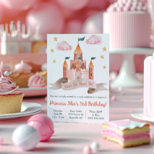 Invitation Conte de fées, Château, Princesse Thématique Anniv