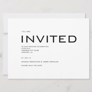 Invitation contemporaine de mise à jour