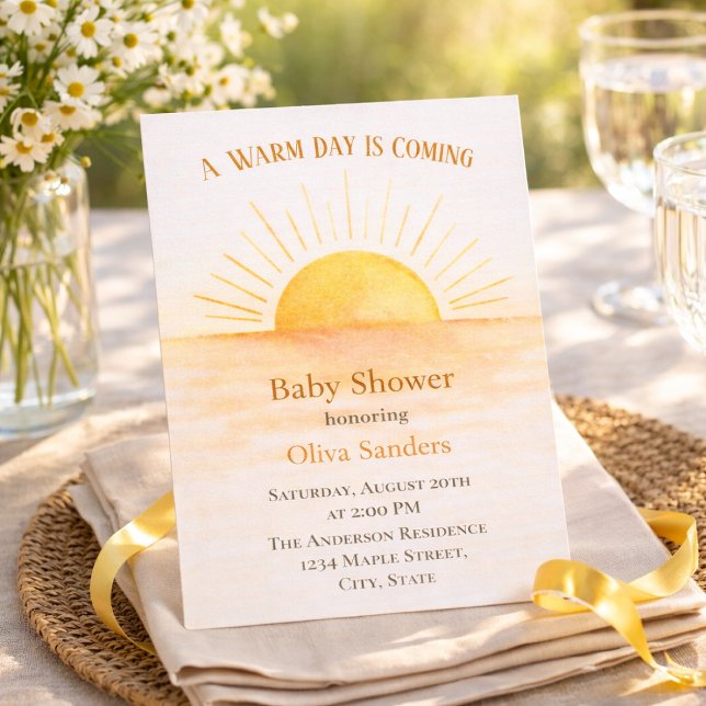 Invitation Contemporary Sunrise Aesthetic (Créateur téléchargé)