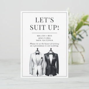 Invitation Convient À Groomsman Usher Meilleur Homme Tuxedo I