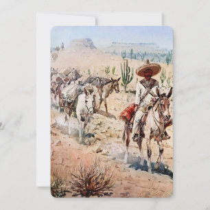 Invitation “Convoi de paquet Vaquero” par Edward Borein