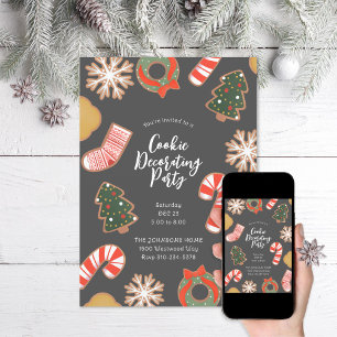 Invitation Cookie de Noël Décoration Fête