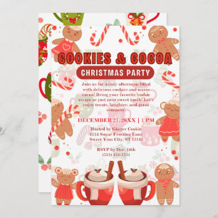 Invitation Cookies & Coca Christmas Motif Party