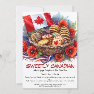 Invitation Cookies & Coquelicots Douceur Canadienne