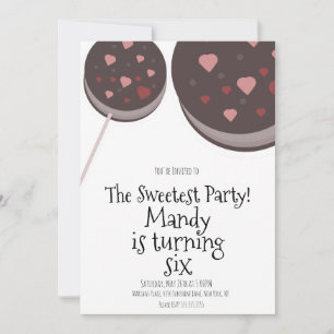 Invitation Cookies de fête de la Saint-Valentin Joyeux Annive