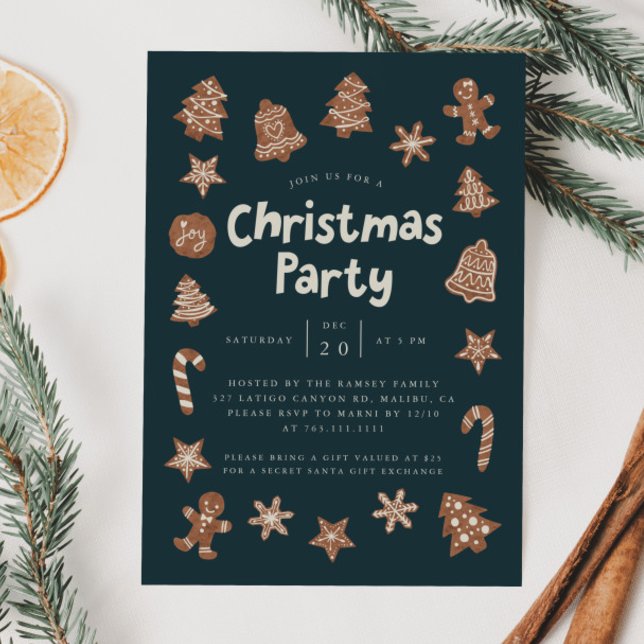 Invitation Cookies de Noël (Créateur téléchargé)