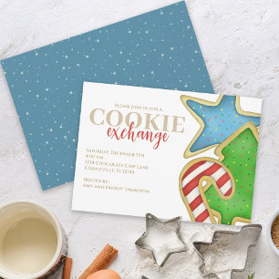 Invitation Cookies de Noël Fantaisie Sucré Vacances Mignon Am