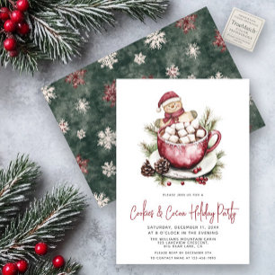 Invitation Cookies rustiques et cacao Cute Festive Festive Fê