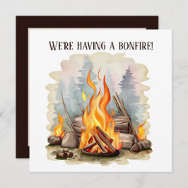 Invitation cool bonfire ajouter une partie d'information