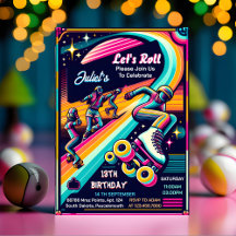 Cool Boys Girls Roller Patinage 13e anniversaire