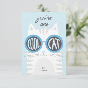 Invitation Cool Chat Valentine's day Card_blue