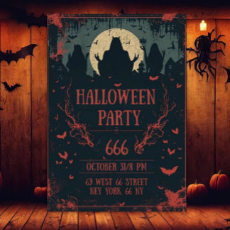 Invitation Cool Halloween Night Party