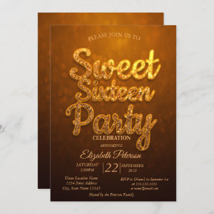 Invitation Cool tendance Sweet 16 Party