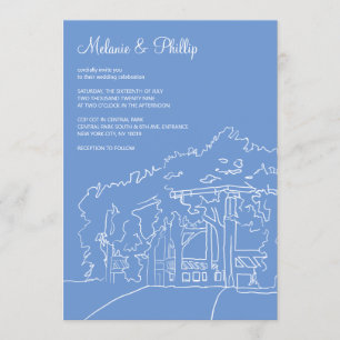Invitation Cop Cot Central Park Mariage
