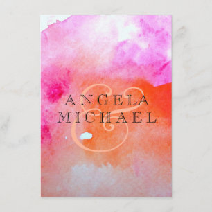 Invitation Copie de mariage d'aquarelle