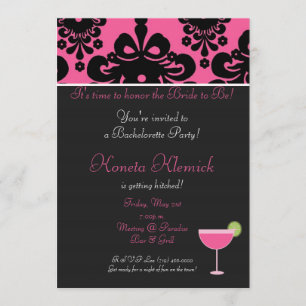 Invitation copie de pinkblack, margarita, il est temps
