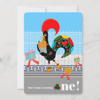 Coq portugais avec cadeaux Fête d'anniversaire 1 a