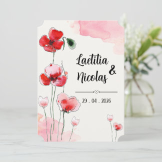 Invitation "Coquelicots"