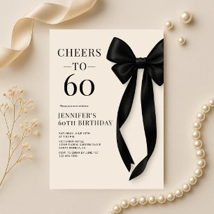 Invitation Coquette Arc noir 60 ans