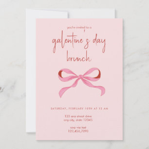Invitation Coquette Bow Galentine's Day Party