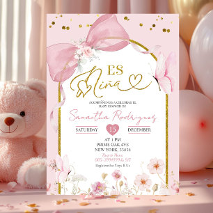 Invitation Coquette Espagnole Papillon Rose Blush Es Nina