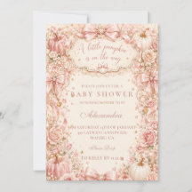 Coquette Little Pumpkin Baby Shower