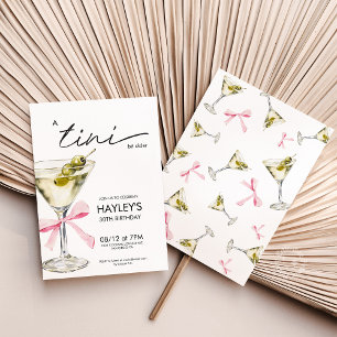 Invitation Coquette Martini Anniversaire d'un Tini Un peu plu