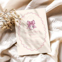 Coquette Pink Bow Nursing School Graduate