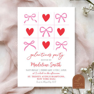 Invitation Coquette xoxo galentines