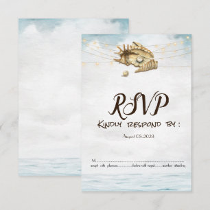 Invitation Coquillages,Mer,Lumières Guirlandes de Lumières RS