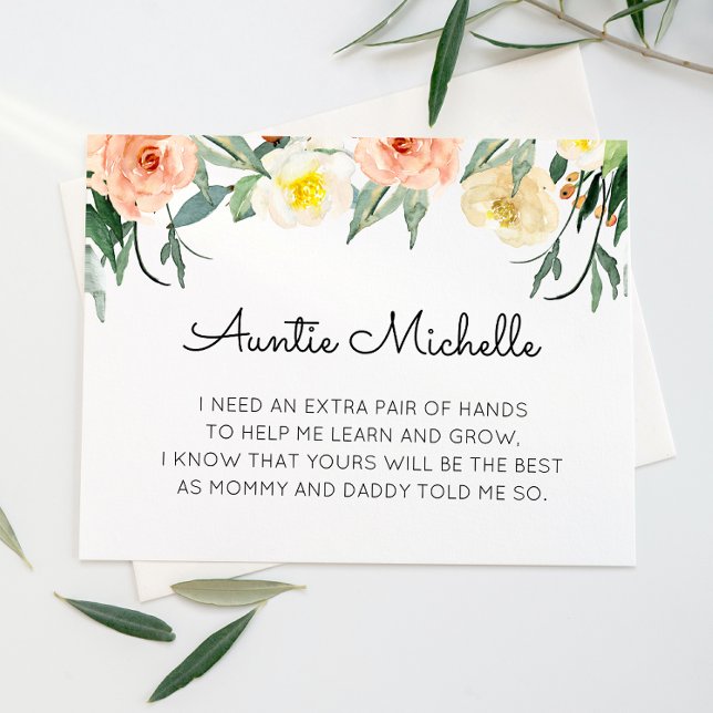 Invitation Coral Flowers Serez-Vous Ma Proposition Godmère (Créateur téléchargé)