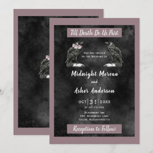 Invitation Corbeaux Oiseaux Jusqu'à Ce Que La Mort Nous Sépar
