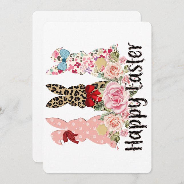 Invitation Corde de Pâques (Devant / Derrière)