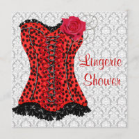 Corps à corset rouge léopard Lingerie Enterrement