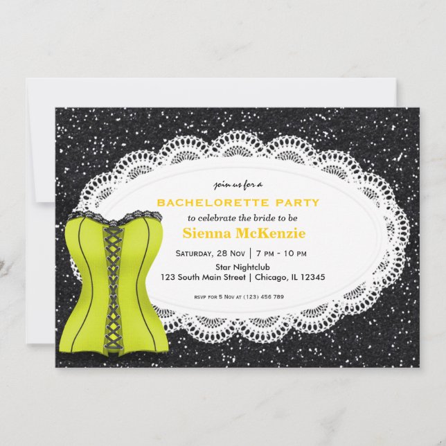 Invitation Corset Bachelorette (Devant)