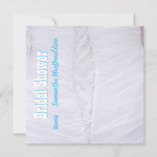 Invitation Corset blanc mariage robe nuptiale douche