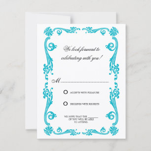 Invitation Cosmopolitan Flourish et Swirls RSVP