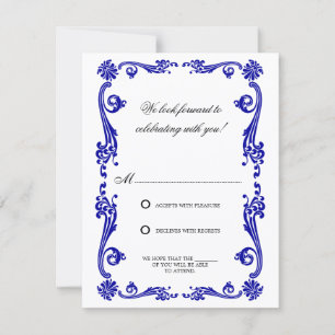 Invitation Cosmopolitan Flourish et Swirls RSVP