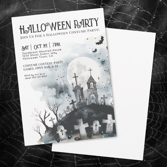 Invitation Costume annuel Halloween Party (Annual Costume Halloween Party Invitation)