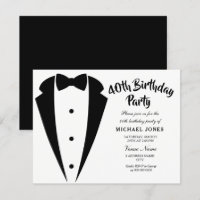 Costume & Cravate mens 40e anniversaire de fête in