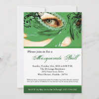 Costume de bal Mascarade verte Halloween