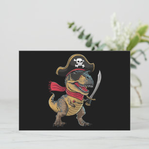 Invitation Costume de dinosaure pirate T-Rex drôle d'Hallowee