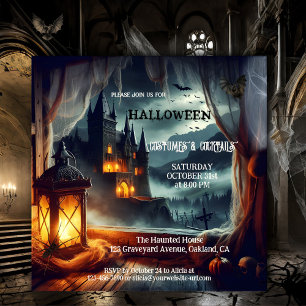 Invitation Costume d'Halloween adulte Château Cocktail Party