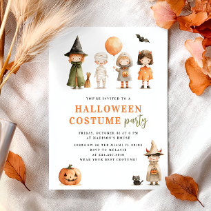 Invitation Costume d'Halloween Cute