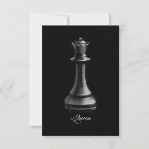 Invitation Costume d'Halloween pièce d'échecs Reine amateur d