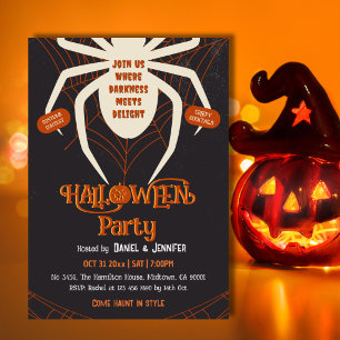 Invitation Costume d'Halloween pour adulte de toile d'araigné