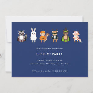 INVITATION COSTUME HALLOWEEN PARTY