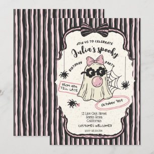 Invitation Costume mignon Halloween fête d'anniversaire