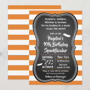 Invitation costumée pour les enfants de la fête d'