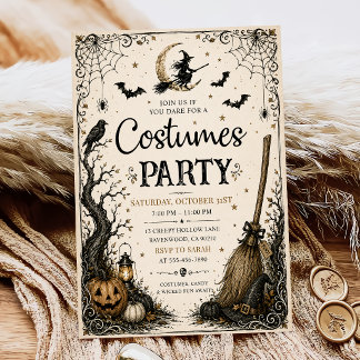 Invitation Costumes Adultes Soirée Halloween